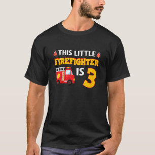 Kinder brandweerwagen 3 jaar oude kleine brandweer t-shirt