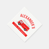 Kinder brandweerwagen Birthday Party Servet (Hoek)