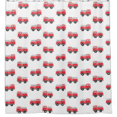 Kinder brandweerwagen douchegordijn (Voorkant)