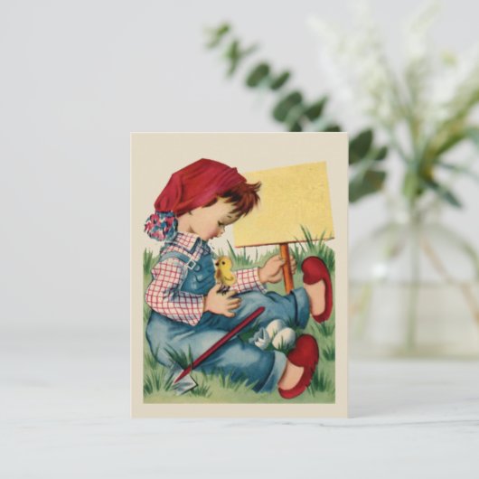  Kinder Briefkaart voor de begroeting (Staand voorkant)