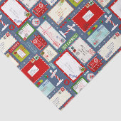 Kinder brieven aan de kerstman tissuepapier (Detail)