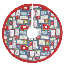 Kinder brieven naar kerstpatronen voor Kerstmis Kerstboom Rok