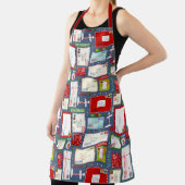 Kinder brieven naar kerstpatronen voor Kerstmis Schort (Insitu)