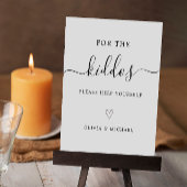 Kinder bruiloftsactiviteit - Voor de kinderen Reclamebord Met Voetstuk