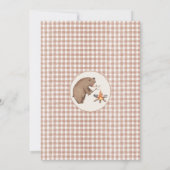 Kinder Bruin Groen Een Gelukkige Camper 1e Verjaar Kaart (Achterkant)