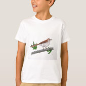 Kinder bruine Thrasher T-Shirt (Voorkant)