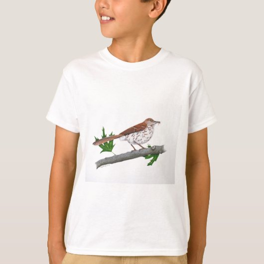 Kinder bruine Thrasher T-Shirt (Voorkant)