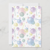 Kinder Bubble Party POP op door Verjaardag Custom Kaart (Achterkant)