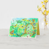 Kinder Bug Box Insecten Spiders Happy Birthday Kaart (Gele Bloem)