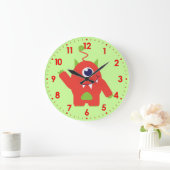 Kinder buitenaardse oranje en groene klok (Huis)