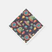 Kinder buitenaardse verjaardagsfeestje servetten (Hoek)