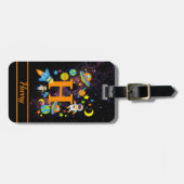 Kinder buitenkant Raket Bagagelabel (Voorkant horizontaal)