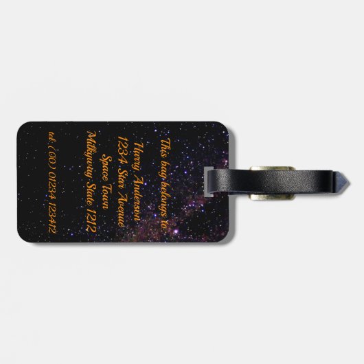 Kinder buitenkant Raket Bagagelabel (Achterkant horizontaal)