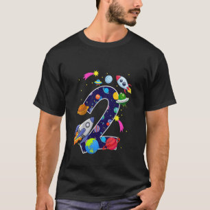 Kinder buitenruimte 2 jaar oude 2e verjaardag Plan T-shirt