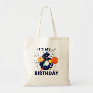 Kinder buitenruimte 6 jaar oud 6e verjaardagsfeest tote bag