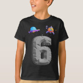 Kinder buitenruimte 6 jaar oude 6-jarige 6-jarige  t-shirt (Voorkant)