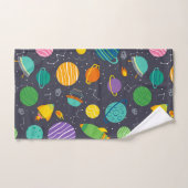 Kinder buitenruimtelaketten van raketten bad handdoek (Handdoek)
