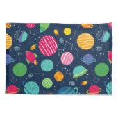 Kinder buitenruimtelaketten van raketten kussensloop (Achterkant)