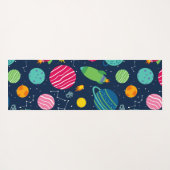 Kinder buitenruimtelaketten van raketten yogamat (Achterkant (horizontaal))