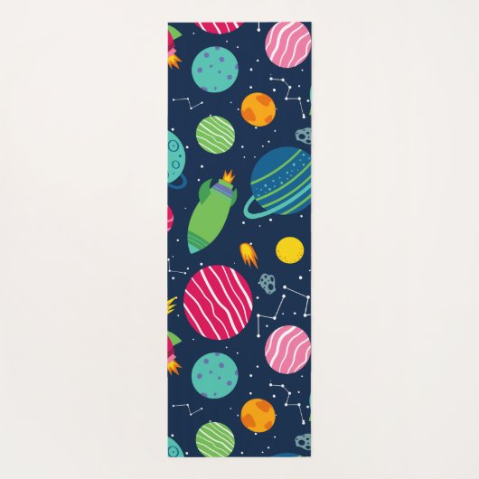 Kinder buitenruimtelaketten van raketten yogamat (Achterkant)
