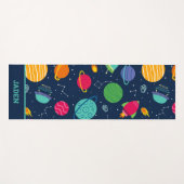 Kinder buitenruimtelaketten van raketten yogamat (Voorkant (horizontaal))