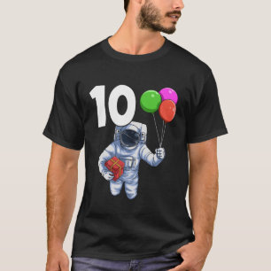 Kinder buitenruimtetanekort 10 Astronaut 10e T-shirt