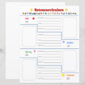 Kinder buitenschoolse activiteiten Print (Voorkant / Achterkant)