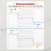 Kinder buitenschoolse activiteiten Print (Voorkant)