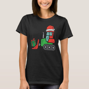 Kinder Bulldozer Construction Xmas Toddler Boys Ch T-shirt
