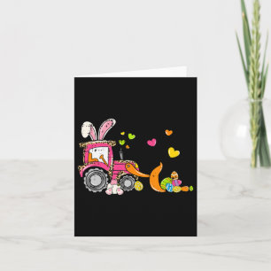 Kinder Bulldozer Easter Bunny Eggs Schattige Truck Kaart