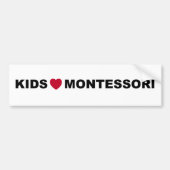 Kinder Bumpersticker Love Montessori (Voorkant)