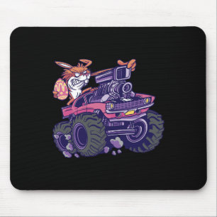 Kinder Bunny Happy Paast Monster Truck Lovers Kind Muismat