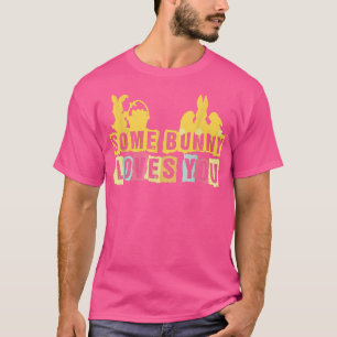 Kinder Bunny houdt van je paasdag. T-shirt