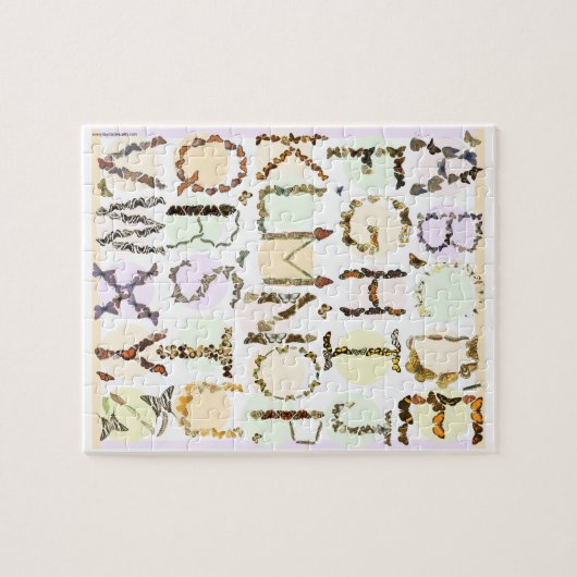 Kinder Butterfly Alphabet Puzzle Learn Butterfly A Legpuzzel (Horizontaal)