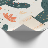 Kinder Cactus Wrapping Paper Cadeaupapier (Hoek)