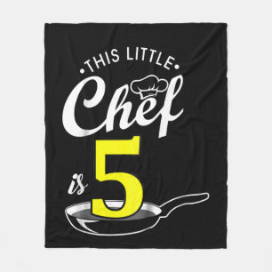 Kinder cadeau voor vijfde verjaardag   Cook 5 jaar Fleece Deken