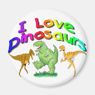 Kinder cadeaus "I Love Dinosaurs" Magneet