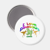 Kinder cadeaus "I Love Dinosaurs" Magneet (Voorkant / Achterkant)