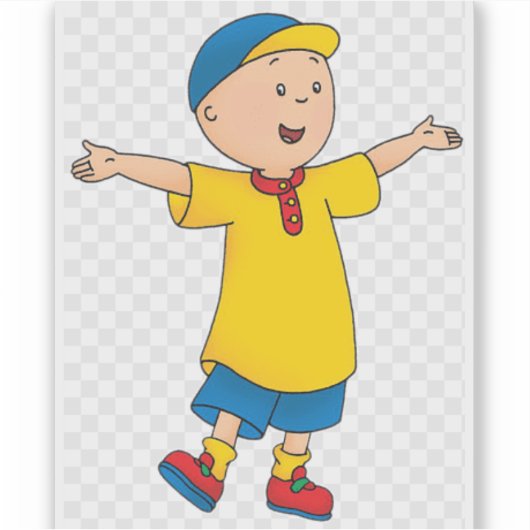 Kinder Caillou's Kitchen, enfant Sticker (Voorkant)