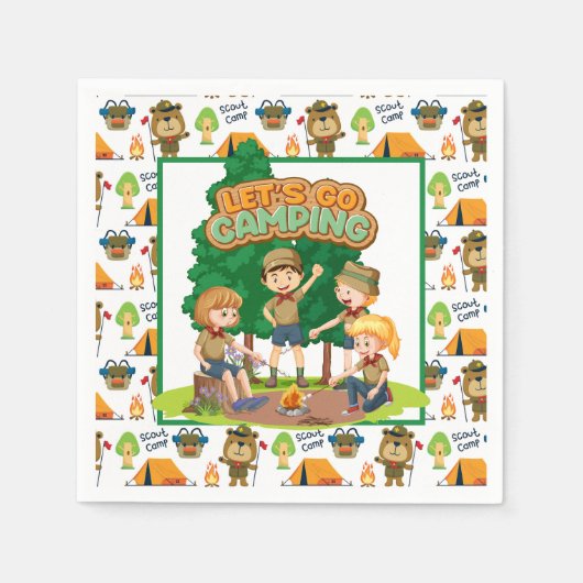 Kinder Camping Servet (Voorkant)