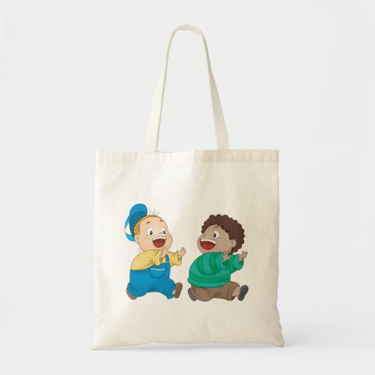 Kinder Canvas tas achtervolgen (Voorkant)