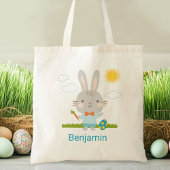 Kinder Canvas tas van Egg Hunt Easter Bunny