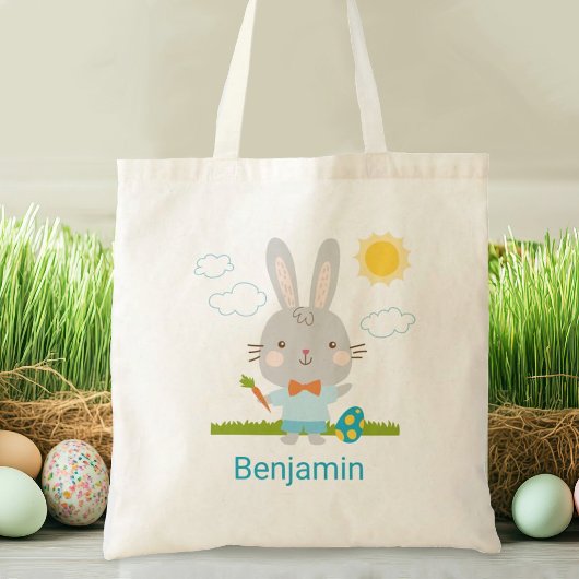 Kinder Canvas tas van Egg Hunt Easter Bunny