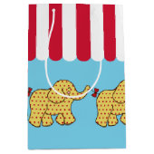 Kinder Carnaval Circus Olifanten Verjaardag Gift B Medium Cadeauzakje (Voorkant)