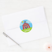 Kinder carnaval circus Verjaardagsfeest gunst stic Ronde Sticker (Envelop)
