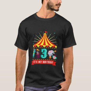 Kinder carrousel Circus 3rd Birthday Carnival 3 ja T-shirt