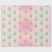 Kinder carrousel Elephant Wrapping Paper Cadeaupapier (Vlak)
