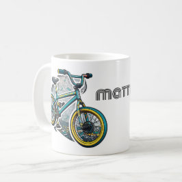 Kinder cartoon Bike BMX Racenavontuur Koffiemok