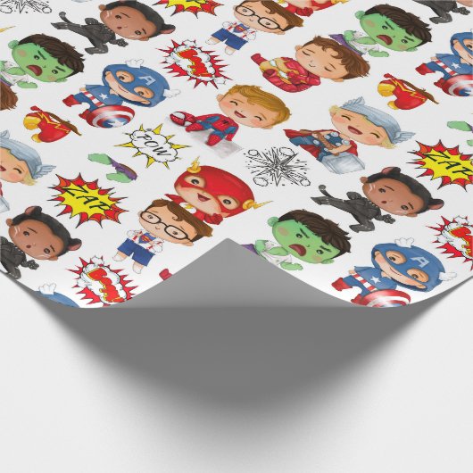 Kinder Cartoon Cadeaupapier (Hoek)