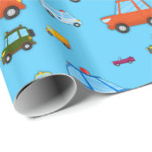 Kinder Cartoon Cars Verjaardag Wrap Cadeaupapier (Rol Hoek)